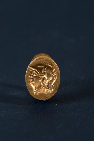 Ring with head of Athena by Roman